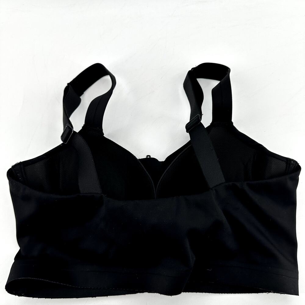 Victoria's Secret Knockout Front-Close Sports Bra Zip Up Padded Black 34C - Picture 9 of 9